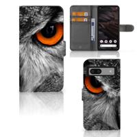 Google Pixel 7A | Telefoonhoesje | Met pasjeshouder | Uil - thumbnail