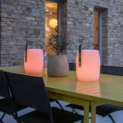 Draadloze bluetooth speakerlamp - LUMISKY - LUCY PLAY - H31 cm - Dimbare witte en veelkleurige LED