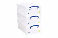 Opbergbox ru 12ltr 465x270x150mm transp blauw - thumbnail