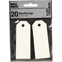 Creativ Company Manilla labels off-white, 20st. - thumbnail