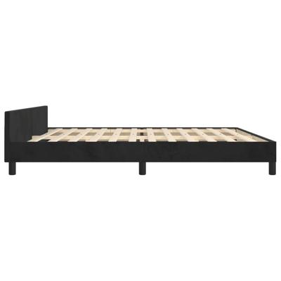 Bedframe zonder matras 160x200 cm fluweel zwart