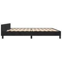 Bedframe zonder matras 160x200 cm fluweel zwart - thumbnail