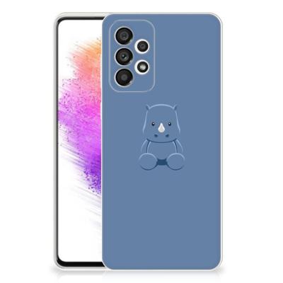 Samsung Galaxy A73 5G Telefoonhoesje met Naam Baby Rhino
