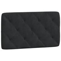 Bed met matras fluweel zwart 90x190 cm - thumbnail