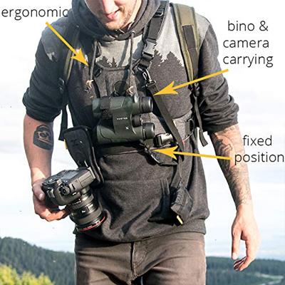 Cotton Carrier Camera Harness voor 1 camera + 1 verrekijker Cotton Carrier Camera Harness voor 1 camera + 1 verrekijker