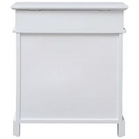 Schoenenkast 50x28x58 cm paulowniahout wit - thumbnail