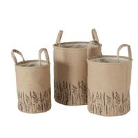 Boltze Home Mandenset jute 3-delig - thumbnail