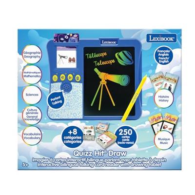 Interactief prentenboek - LEXIBOOK - Tweetalig - 200 educatieve kaarten - Tekentablet - Leuk leren