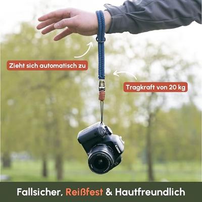 C-Rope Claw Camera wrist strap Navy Blue, 30cm Paracord