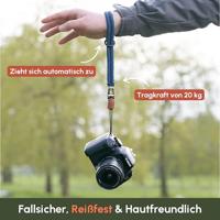 C-Rope Claw Camera wrist strap Navy Blue, 30cm Paracord - thumbnail