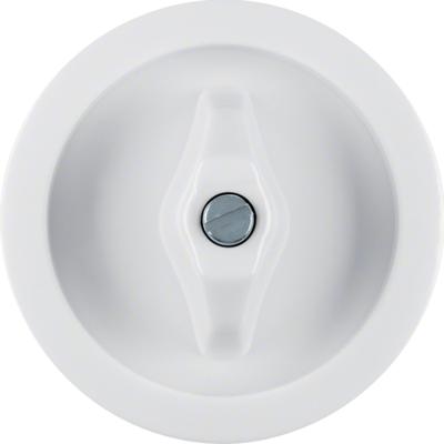 Berker serie 1930/glasserie/palazzo knop voor schakelaar polarwit