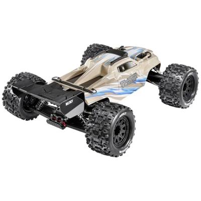 Reely Thor Krijtgrijs Brushless 1:10 RC auto Elektro Monstertruck 4WD 100% RTR 2,4 GHz Incl. accu, oplader en batterijen voor de zender Reely Thor Krijtgrijs Brushless 1:10 RC auto Elektro Monstertruck 4WD 100% RTR 2,4 GHz Incl. accu, oplader en batterijen voor de zender