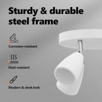 VidaXL Plafondspot met schijnwerpers wit 19 x 19 x 14,5 cm metaal - thumbnail