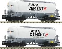 Fleischmann 6660090 N set van 2: Silowagen Jura Cement van de Wascosa - thumbnail