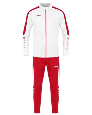 JAKO M9123D Trainingspak Polyester Power Dames - Wit/Rood - 42