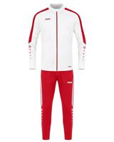 JAKO M9123D Trainingspak Polyester Power Dames - Wit/Rood - 42 - thumbnail