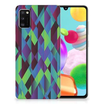 Samsung Galaxy A41 | TPU Hoesje | Abstract Green Blue