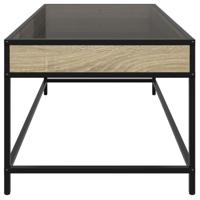 Salontafel met Infinity LED 90x50x41 cm sonoma eikenkleurig - thumbnail