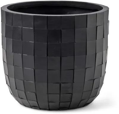 Pot bol blocks d24h21cm zwart