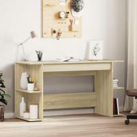 Bureau 140x50x75 cm bewerkt hout sonoma eikenkleurig - thumbnail