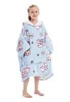 Draagbare deken met capuchon & mouwen - kind - olifanten - thumbnail