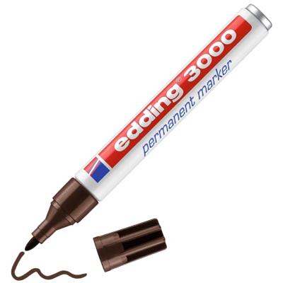 Edding permanent marker 3000 donkerbruin