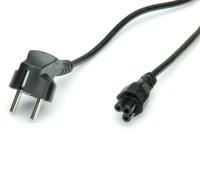 Bachmann 304.1054 Stroom Verlengkabel Zwart 1 m H05VV-F 3G 0,75 mm² - thumbnail