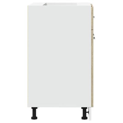 Onderkast met lade 60x46x81,5 cm spaanplaat sonoma eikenkleurig