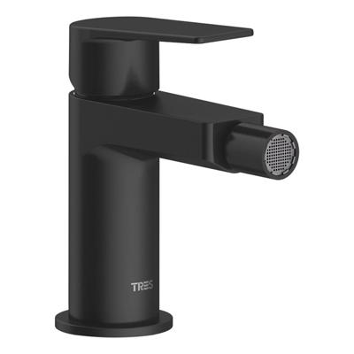 Wastafelmengkraan Tres Project 1-Hendel Bidet Uitloop Recht 8 cm Rond Mat Zwart Tres Wastafelmengkraan Tres Project 1-Hendel Bidet Uitloop Recht 8 cm Rond Mat Zwart Tres