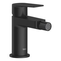 Wastafelmengkraan Tres Project 1-Hendel Bidet Uitloop Recht 8 cm Rond Mat Zwart Tres - thumbnail