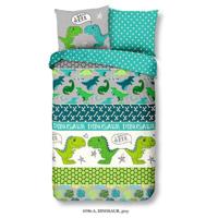 Good Morning Kinderdekbedovertrek "dino's" - Multi - (140x200/220 cm) - Katoen - thumbnail
