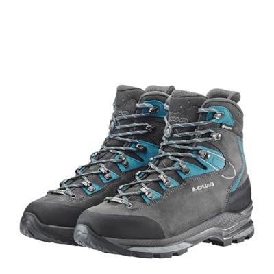Lowa Mauria Evo GTX Hoge Wandelschoen Dames Anthracite/Turquoise 4,5 Lowa Mauria Evo GTX Hoge Wandelschoen Dames Anthracite/Turquoise 4,5