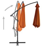 VidaXL Zweefparasol met aluminium paal 300 cm terracottakleurig - thumbnail