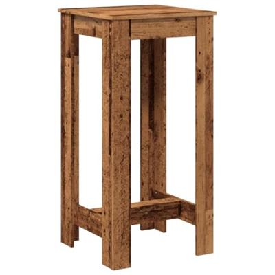 Bartafel 51x50x103,5 cm bewerkt hout oud houtkleurig - thumbnail
