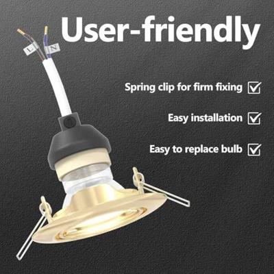 VidaXL Spotje 24 pcs goud 9 x 9 x 2.5 cm metaal VidaXL Spotje 24 pcs goud 9 x 9 x 2.5 cm metaal