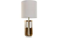 Bureaulamp Home ESPRIT Wit Gouden Ijzer 50 W 220 V 35 x 35 x 78 cm - thumbnail