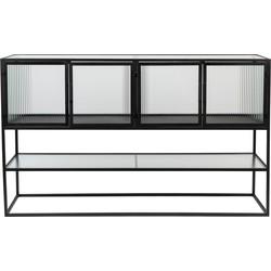Dutchbone Dressoir 'Boli' Glas en metaal, 150cm