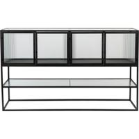 Dutchbone Dressoir 'Boli' Glas en metaal, 150cm - thumbnail