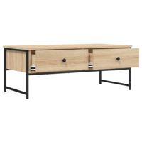 Salontafel 101x49x39,5 cm bewerkt hout sonoma eikenkleurig - thumbnail