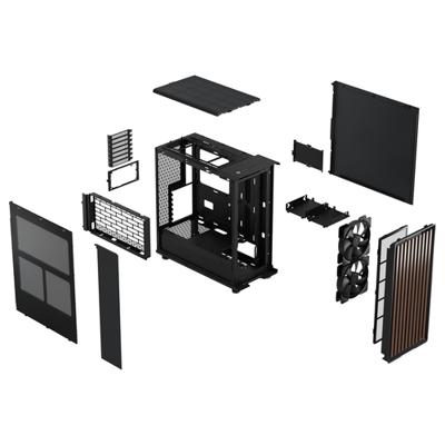 Fractal Design North PC-behuizing Zwart - thumbnail