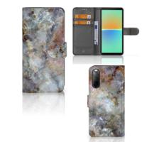 Sony Xperia 10 IV | Bookcase | Marmer Grijs - thumbnail