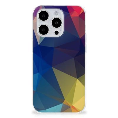 iPhone 15 Pro | TPU Hoesje | Polygon Dark