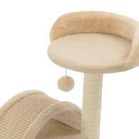 VidaXL Kattenkrabpaal met sisal krabpaal 40 cm beige en bruin - thumbnail