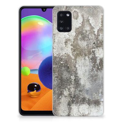 Samsung Galaxy A31 | TPU | Siliconen hoesje | Beton Print Samsung Galaxy A31 | TPU | Siliconen hoesje | Beton Print