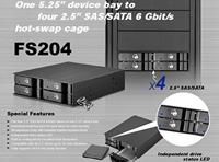 Silverstone SST-FS204B HDD-wisselframe SATA I, SATA II, SATA III - thumbnail