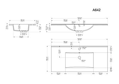Wastafelkast Odin Wit 100 cm