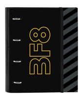 Ringmap BlackFit8 Zone Zwart 27 x 32 x 3.5 cm - thumbnail