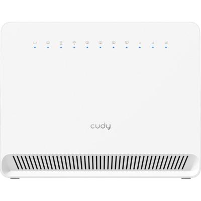 Cudy ac1200 wi-fi 4g lte-cat6 gigabit router lt700e mesh router (wit, mesh, nano simslot)