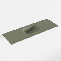MONDIAZ LEX Army solid surface inleg wastafel voor toiletmeubel 90cm. Positie wasbak midden - thumbnail