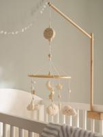 Muzikale mobiel Wolk beige - thumbnail